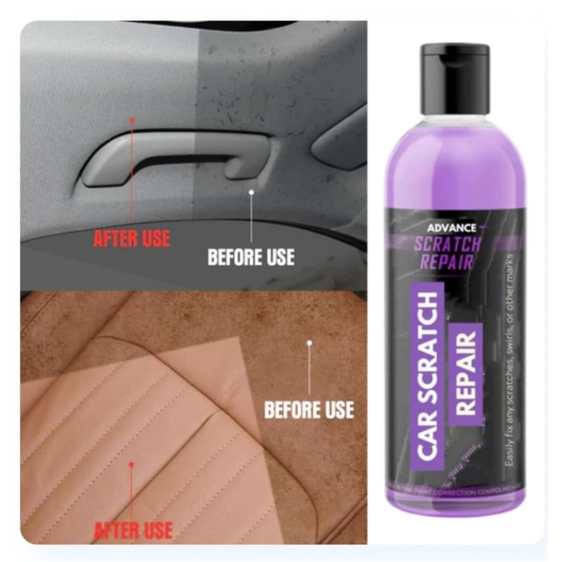 Advance Car Scratch Repair Liquid – Easily Remove Scratches & Swirl Marks | 1+1 FREE Offer | COD Available