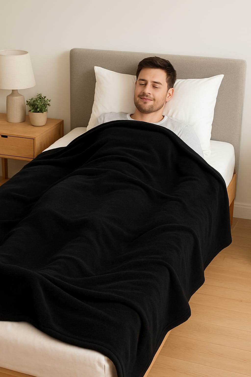 Winter Single Bed Black Full Size Donation Blanket TC-300